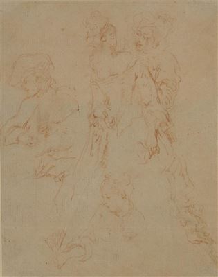 TWO SIDED FIGURAL SKETCH
