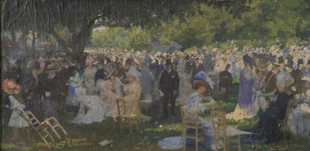 STUDY FOR PADDOCK AT ARGENTEUIL (PESAGE AU ARGENTEUIL)