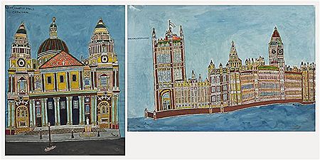 THE HOUSE OF PARLIAMENT and ST. PAUL'S CATHEDRAL