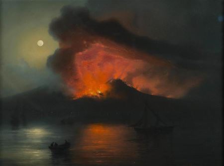 VESUVIUS AT NIGHT