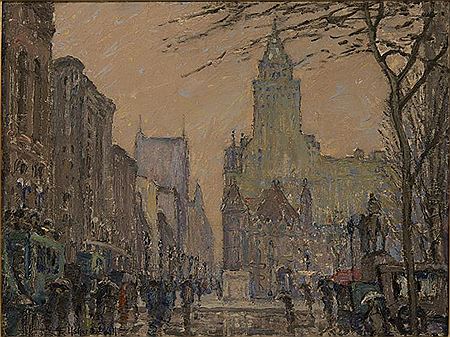 SHOWERY DAY, 57TH STREET, NEW YORK
