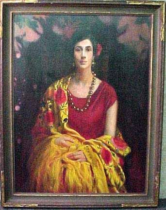 Seated Woman in Yellow Shawl