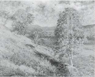 Sample artwork by Carl Gordon Cutler (1873 - 1945), known for modernist-leaning landscape, figure, portrait paintings - View similar artists and auction records