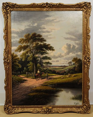 A Wiltshire Lane by Etty Horton - Auction record, sale price, and art valuation. Compare with similar artists and explore comparable artworks.