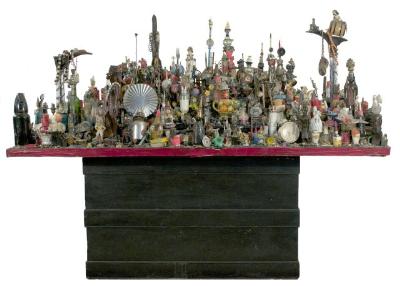 Sample artwork by Albert (Reverend) Wagner (1924 - 2006), known for folk art, outsider art-painting and sculpture - View similar artists and auction records