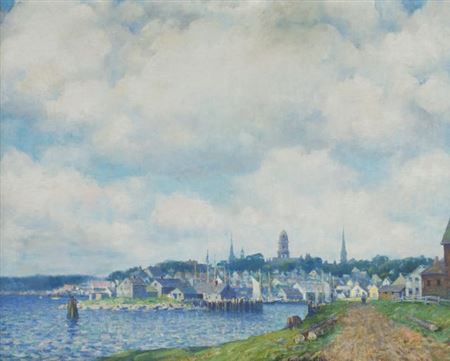 New England Coast Town