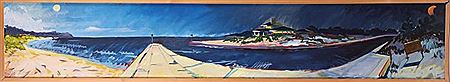 The Sun and Moon and the Kalamazoo River at Lake Michigan 1992