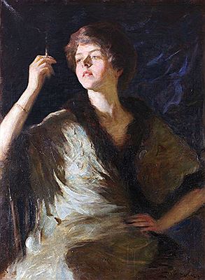 La Cigaretta by Isaac Caliga - Auction record, sale price, and art valuation. Compare with similar artists and explore comparable artworks.