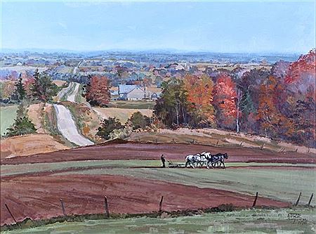 Ploughing with Four Horses (Hawksville)