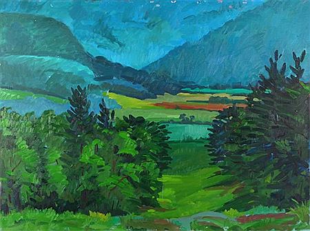 Tyringham Valley #11 by Mark Gottsegen - Auction record, sale price, and art valuation. Compare with similar artists and explore comparable artworks.