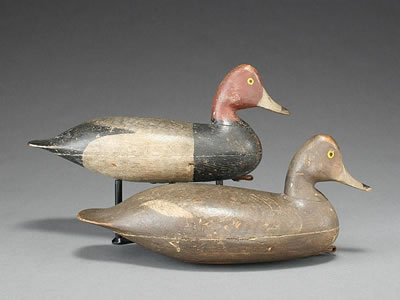 Extremely rare rigmate pair of redheads by Harry Mitchell (Kitchell) Shourds - Auction record, sale price, and art valuation. Compare with similar artists and explore comparable artworks.