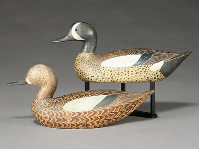 Very rare rigmate pair of bluewing teal by Lloyd Aaron Sterling - Auction record, sale price, and art valuation. Compare with similar artists and explore comparable artworks.