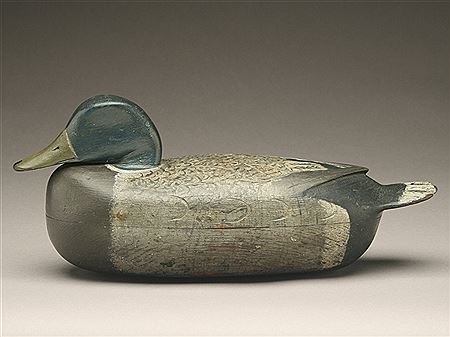 Superb early model hollow mallard drake