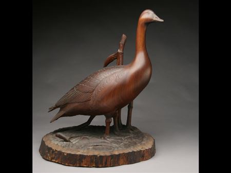 Full size standing Canada goose watch gander