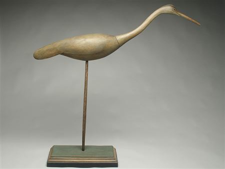 Large hollow carved heron
