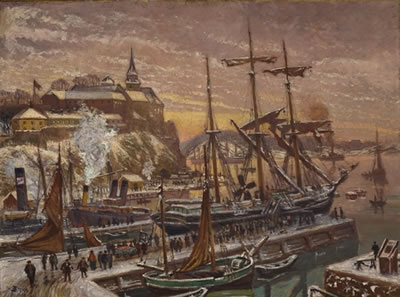 From Christiania Harbour by Edvard Karl Diriks - Auction record, sale price, and art valuation. Compare with similar artists and explore comparable artworks.