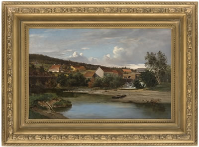 Farm with a Waterfall in the Foreground by Herman Wedel Anker - Auction record, sale price, and art valuation. Compare with similar artists and explore comparable artworks.