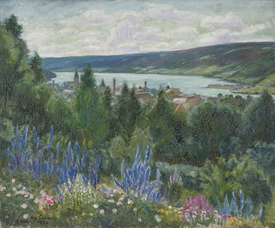 View over Lillehammer by Alf Lundeby - Auction record, sale price, and art valuation. Compare with similar artists and explore comparable artworks.