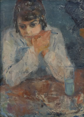 Woman with a Cigarette