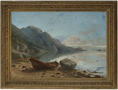 Oselver trukket opp pa strand by Per Gjemre - Auction record, sale price, and art valuation. Compare with similar artists and explore comparable artworks.