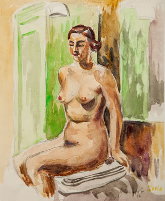 Sitting Act by John Andreas Savio - Auction record, sale price, and art valuation. Compare with similar artists and explore comparable artworks.