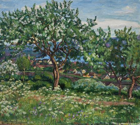 Holme, Lillehammer by Alf Lundeby - Auction record, sale price, and art valuation. Compare with similar artists and explore comparable artworks.