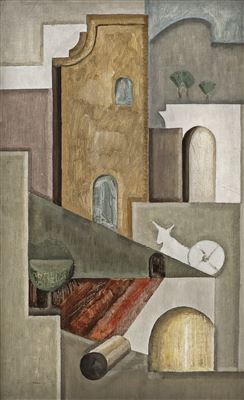 Komposisjon med arkitektur og esel. Fra Provence by Ragnhild Keyser - Auction record, sale price, and art valuation. Compare with similar artists and explore comparable artworks.