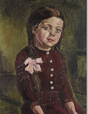 Untitled (Mädchen im roten Kleid)
