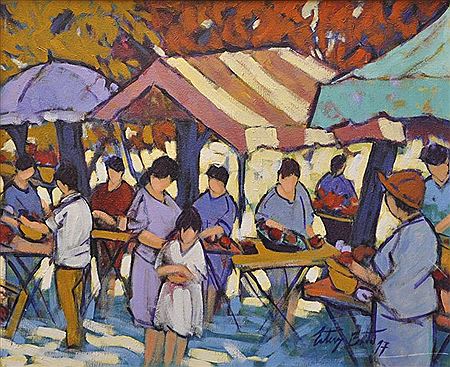 LE MARCHE by Esteves Brito - Auction record, sale price, and art valuation. Compare with similar artists and explore comparable artworks.