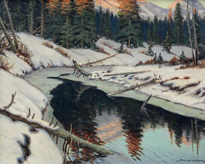 WINTER RIVER LANDSCAPE