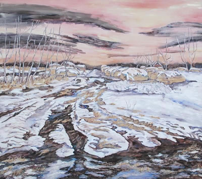 ROAD TO HAYSTACKS; 1988 by Adeline Rockett - Auction record, sale price, and art valuation. Compare with similar artists and explore comparable artworks.