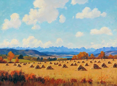 HARVEST NEAR GHOST LAKE, ALTA