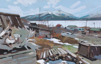 ATLIN, B.C. SCENE, APRIL