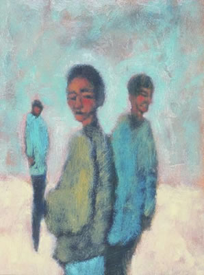 THREE FIGURES by Michael Burns - Auction record, sale price, and art valuation. Compare with similar artists and explore comparable artworks.
