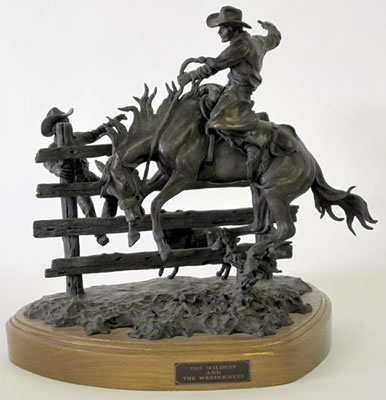 THE WILDEST AND THE WESTERNEST; 1992 by Don Toney - Auction record, sale price, and art valuation. Compare with similar artists and explore comparable artworks.