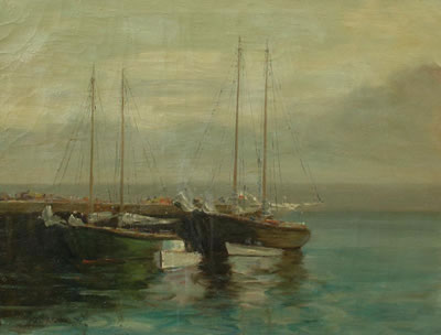 SAILBOATS IN THE HARBOUR