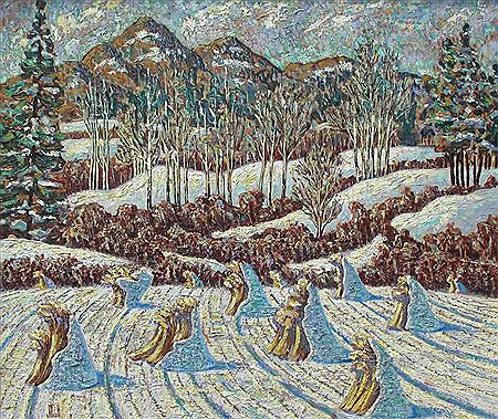 THE FIRST SNOW by James McLaren Nicoll - Auction record, sale price, and art valuation. Compare with similar artists and explore comparable artworks.