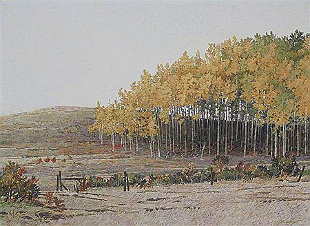 ASPEN GROVE by Walter Drohan - Auction record, sale price, and art valuation. Compare with similar artists and explore comparable artworks.