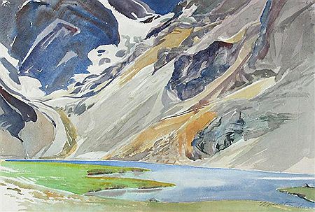 ALPINE LAKE; 1977 by Janet Holly Blench Middleton - Auction record, sale price, and art valuation. Compare with similar artists and explore comparable artworks.