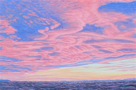 ALBERTA DUSTY ROSE SUNSET; 2008 by Herbert Sellin - Auction record, sale price, and art valuation. Compare with similar artists and explore comparable artworks.