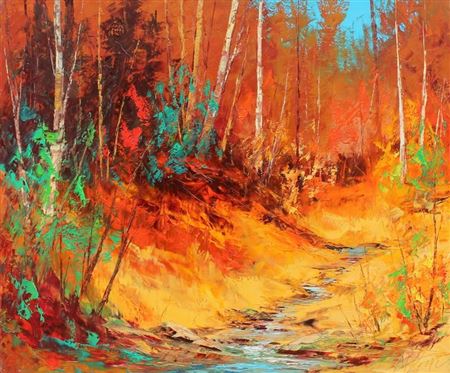 Sample artwork by Michel Pleau (Born 1949), known for painting - View similar artists and auction records