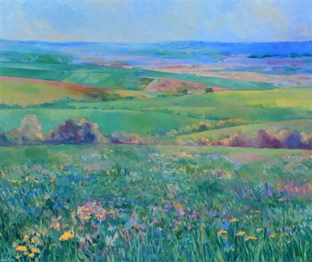 LOIRE VALLEY FIELDS by Helen Rogak - Auction record, sale price, and art valuation. Compare with similar artists and explore comparable artworks.