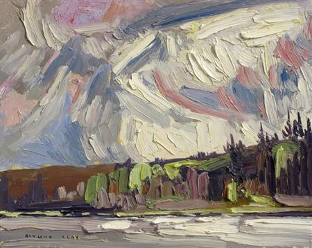 CLOUDS OVER MOORE LAKE; 1975 by Arthur George Lloy - Auction record, sale price, and art valuation. Compare with similar artists and explore comparable artworks.