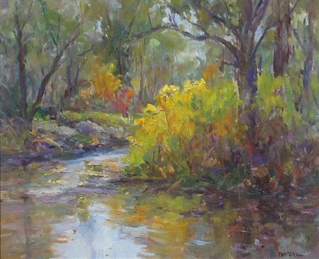 AUTUMN - BEAVER CREEK by Francine Noreau - Auction record, sale price, and art valuation. Compare with similar artists and explore comparable artworks.