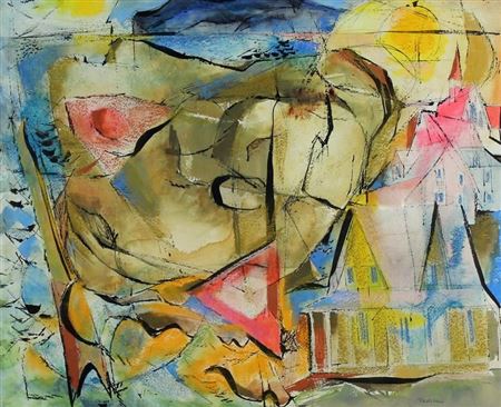 Sample artwork by Donald Frederick Neddeau (1913 - 1998), known for painter, designer - View similar artists and auction records