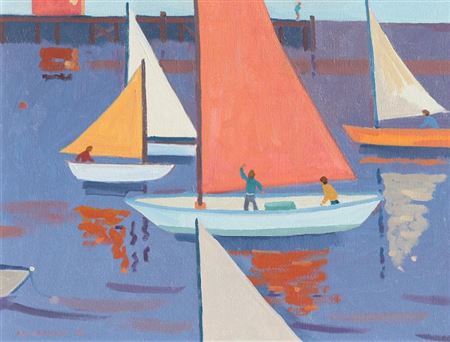 RED SAIL; 1995 by Colin D Graham - Auction record, sale price, and art valuation. Compare with similar artists and explore comparable artworks.