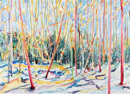 A STAND OF TREES by Laurel Cormack - Auction record, sale price, and art valuation. Compare with similar artists and explore comparable artworks.