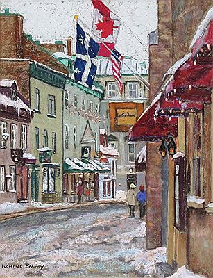 Sample artwork by Lucienne Zegray (Born 1939), known for land-and cityscape painting - View similar artists and auction records