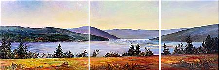LATE SUMMER HUES (BRENTWOOD BAY) TRIPTYCH