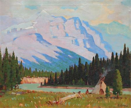 HIGH RIVER, ALTA by Theodor Schintz - Auction record, sale price, and art valuation. Compare with similar artists and explore comparable artworks.